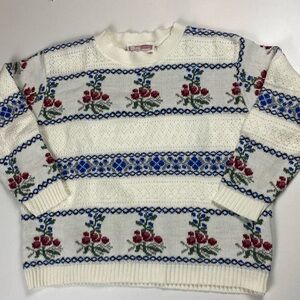 Functionals Elegant Floral Knit Sweater